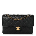 Chanel Caviar Quilted Small Double Flap Black