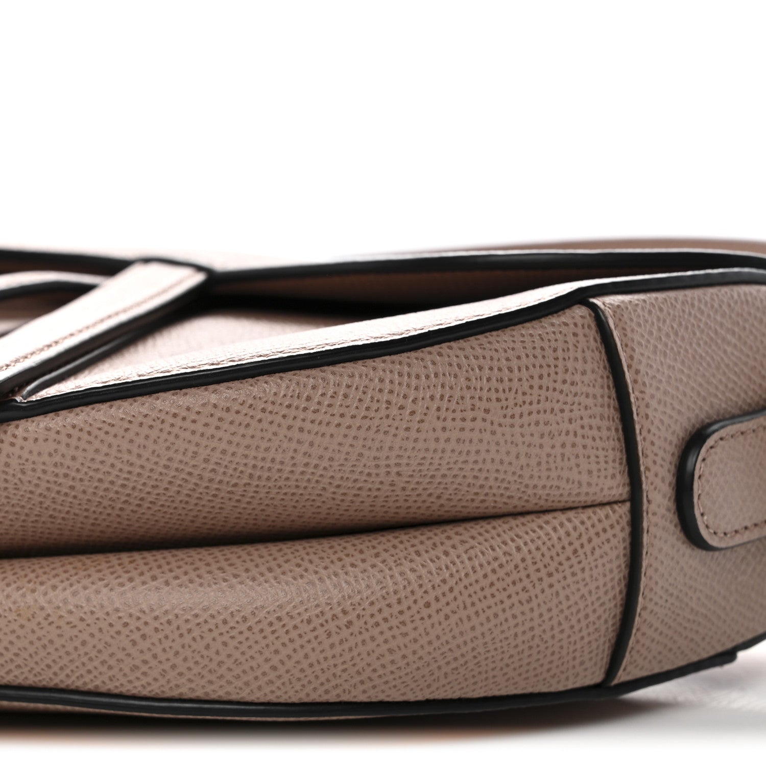 Christian Dior Grained Calfskin Saddle Bag With Strap Blush