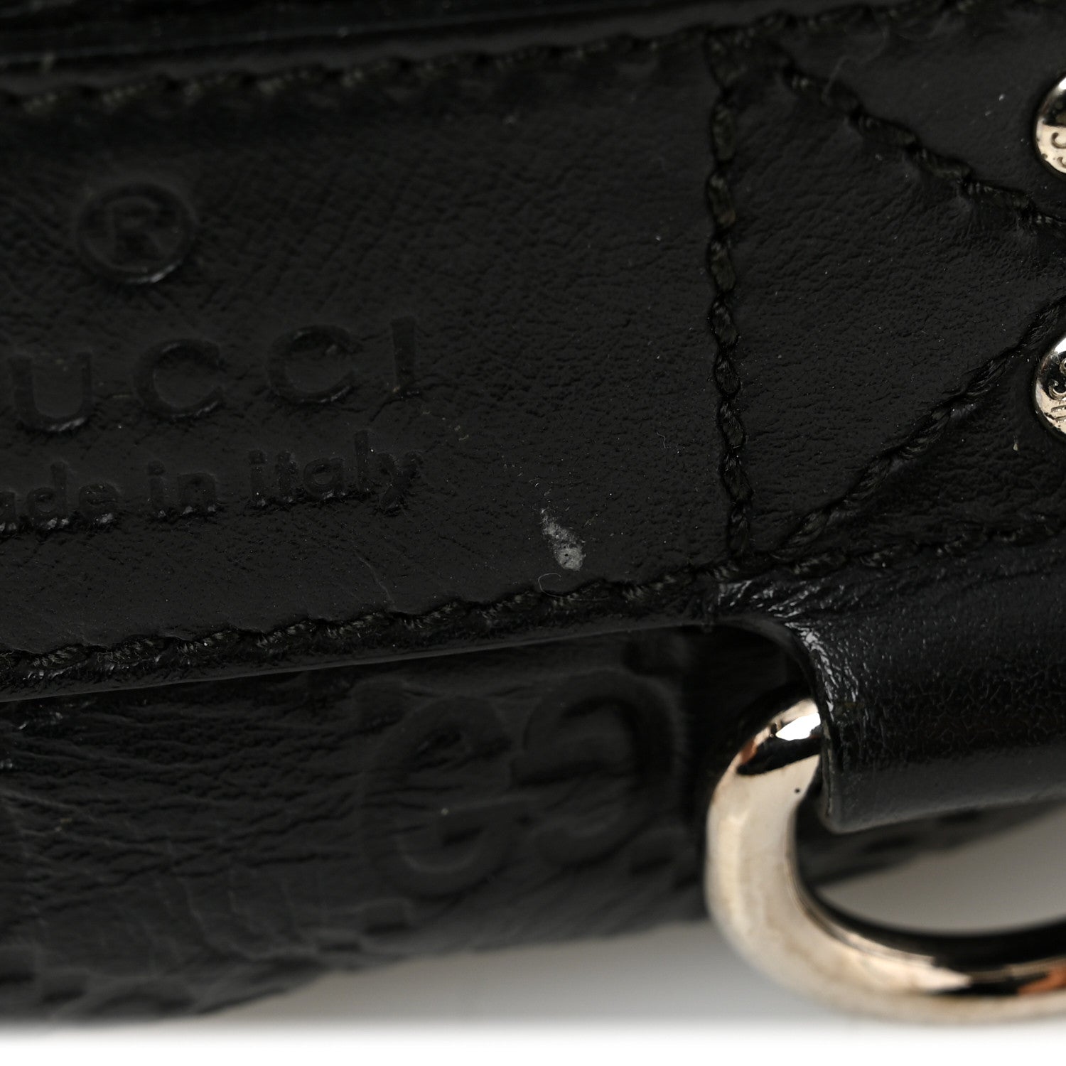 Gucci Guccissima Web Belt Bag Black