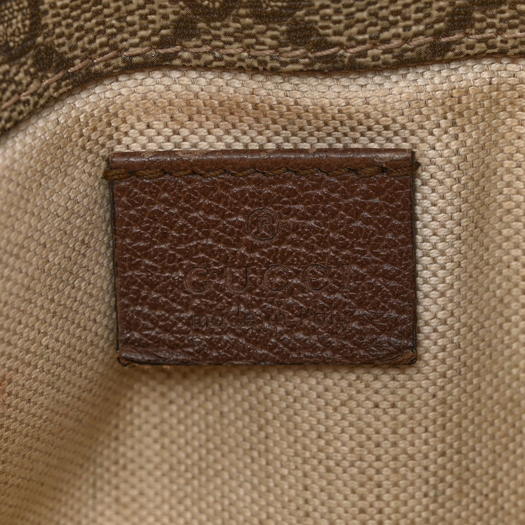 Gucci GG Supreme Monogram Neo Vintage Web Belt Bag Brown