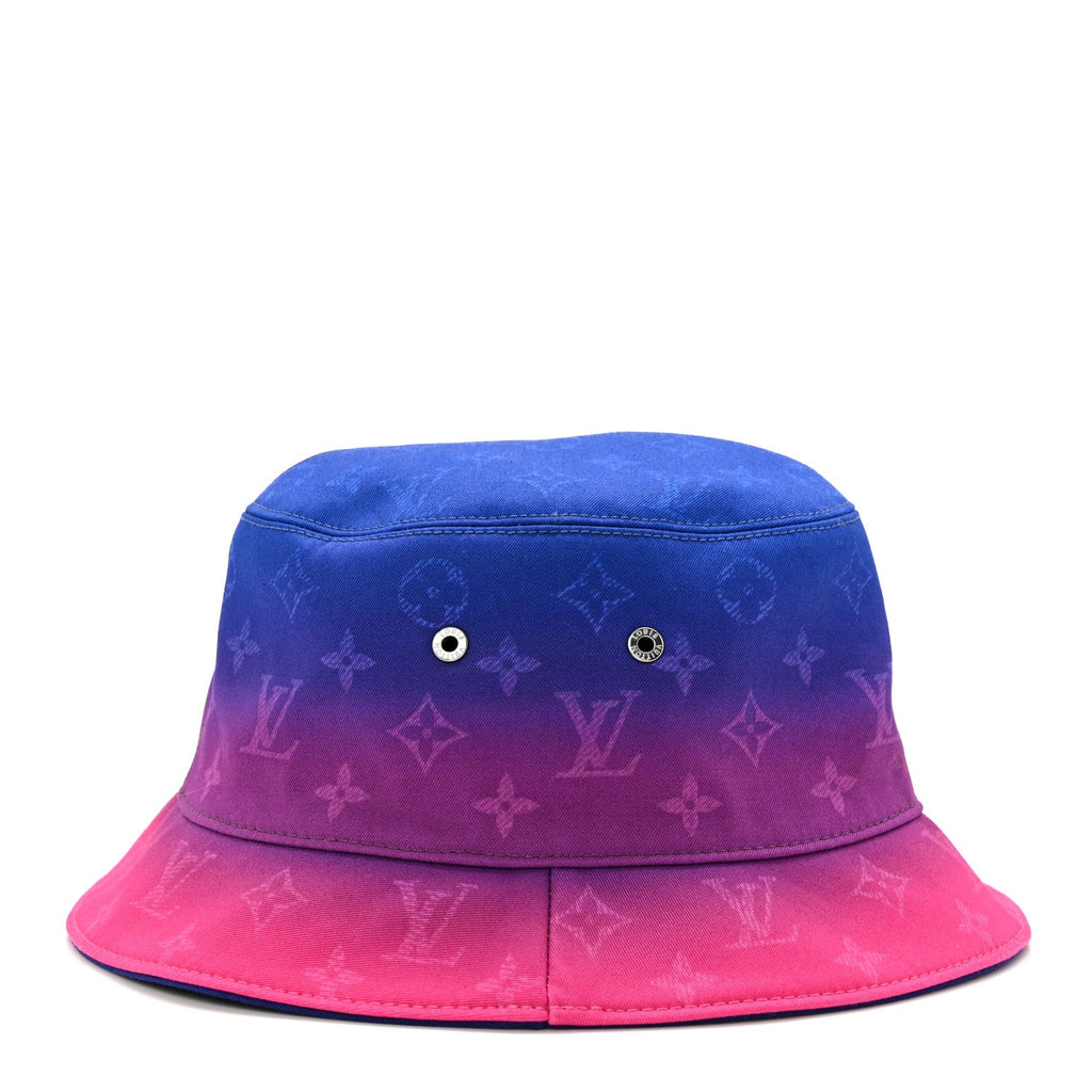 Louis Vuitton Monogram Illusion Reversible Bucket Hat M Pink Purple