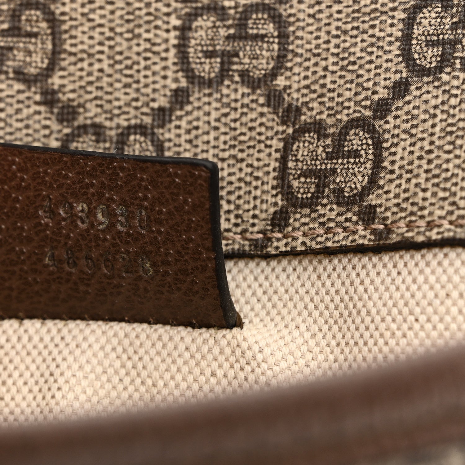 Gucci GG Supreme Monogram Neo Vintage Web Belt Bag Brown