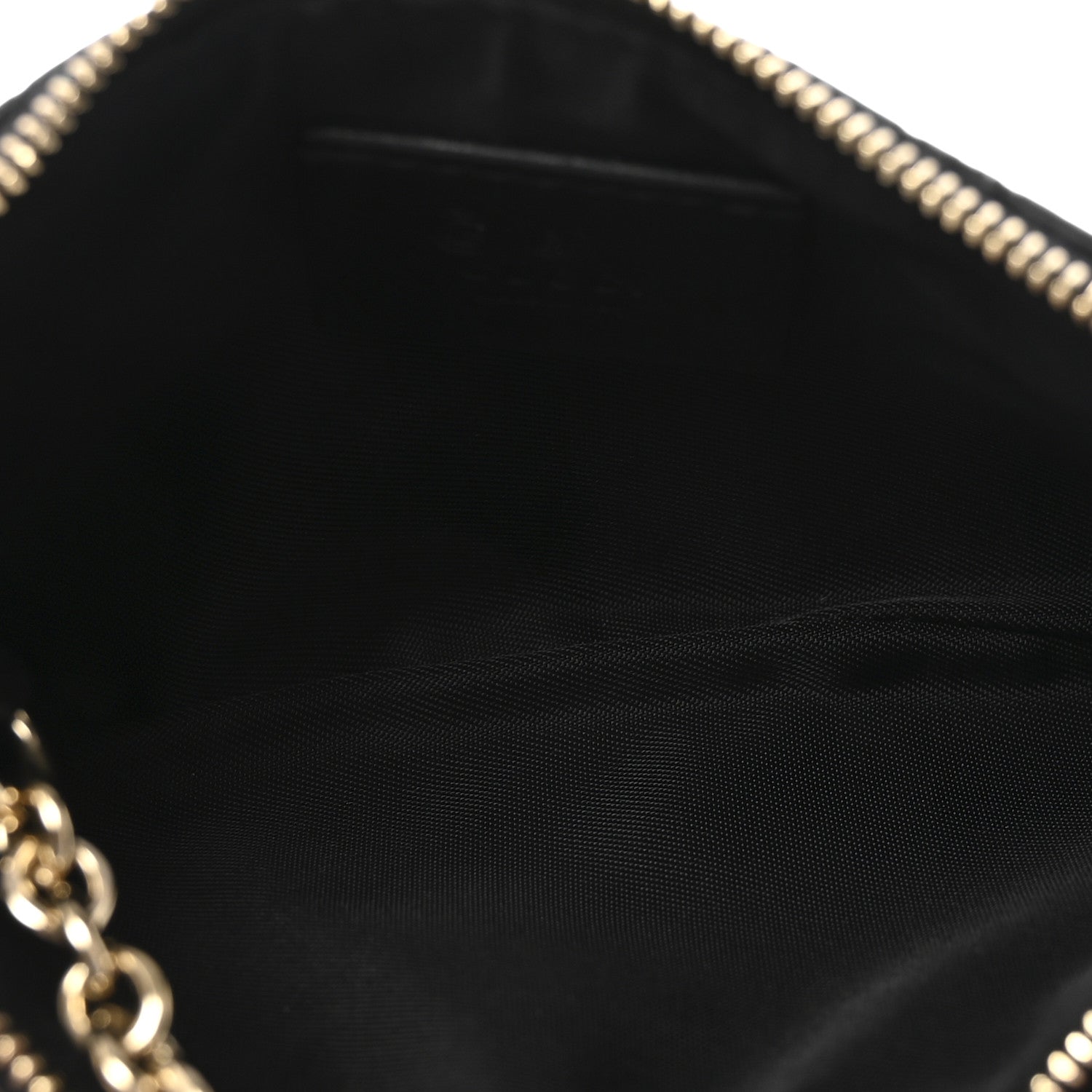 Gucci Microguccissima Key Ring Coin Case Black