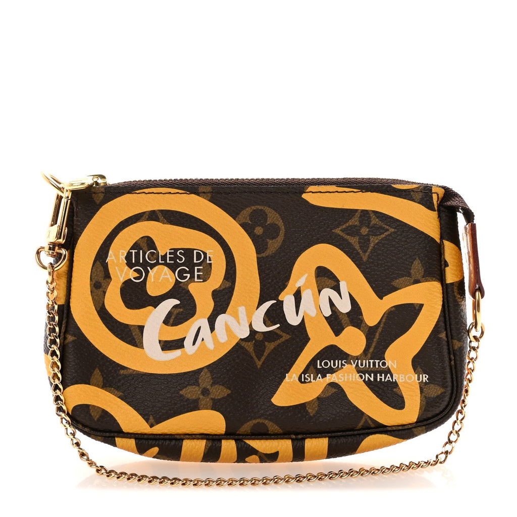 Louis Vuitton Monogram Tahitienne Cancun Mini Pochette Accessories