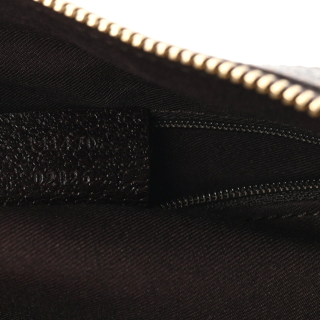 Gucci Monogram Medium Abbey Tote Dark Brown