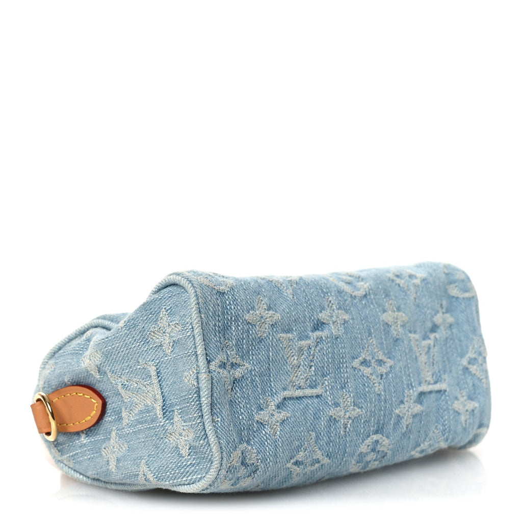 Louis Vuitton Monogram Denim Nano Speedy Sky Blue