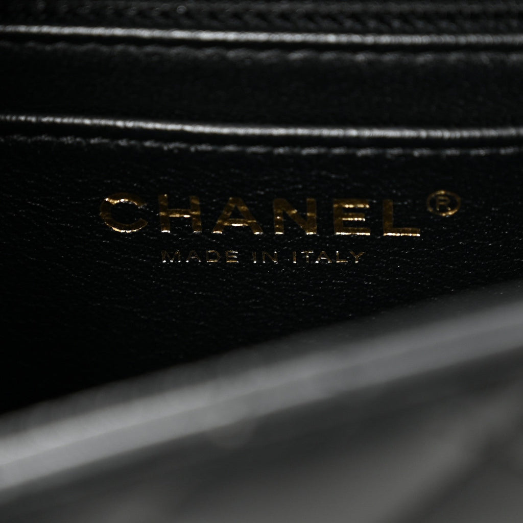 Chanel Lambskin Quilted Mini Square Flap Black