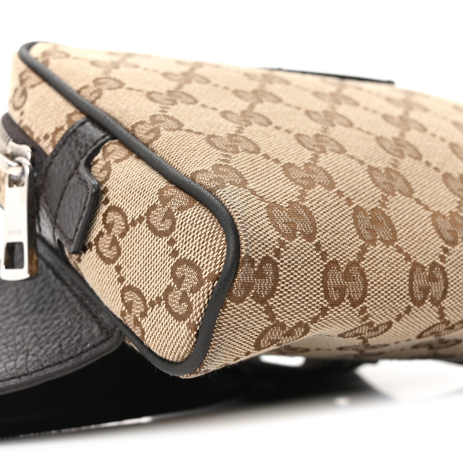 Gucci Monogram Belt Bag Dark Brown