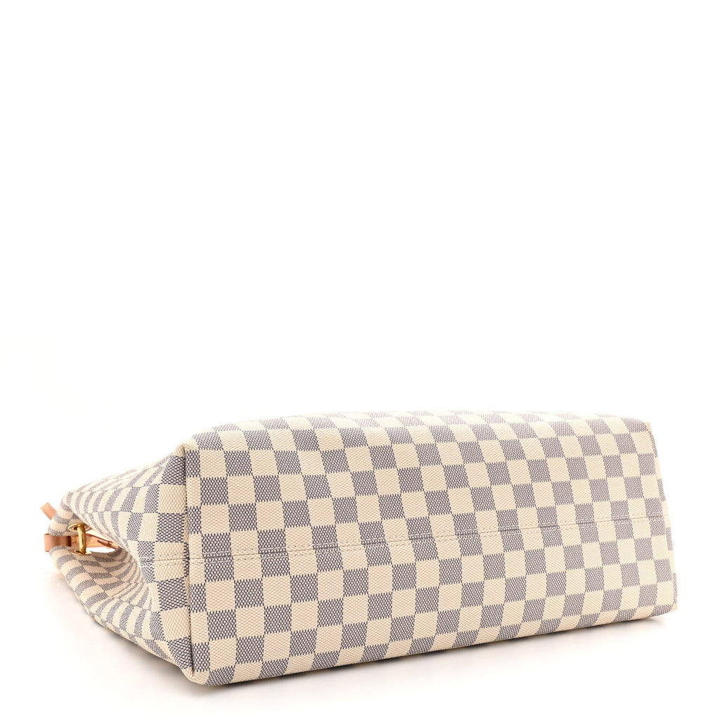 Louis Vuitton Damier Azur Graceful MM Rose Ballerine