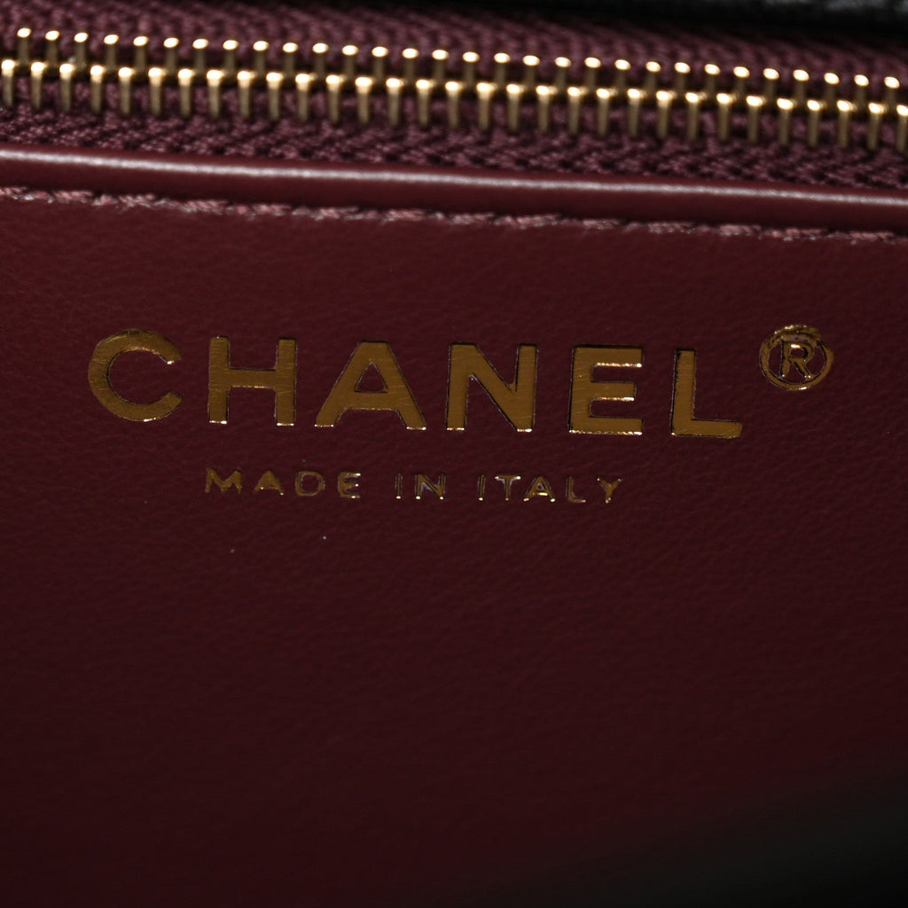 Chanel Lambskin Quilted Small Trendy CC Dual Handle Flap Bag Black