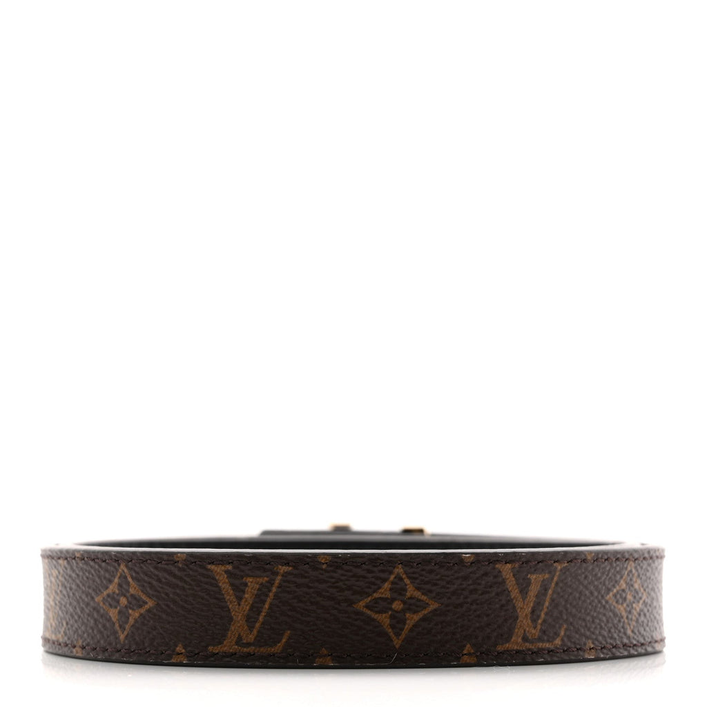 Louis Vuitton Calfskin Monogram 20mm LV Initiales Reversible Belt 65 26 Black