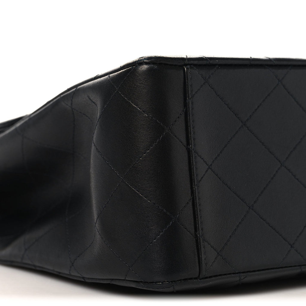 Chanel Lambskin Quilted XL Jumbo Single Flap Black