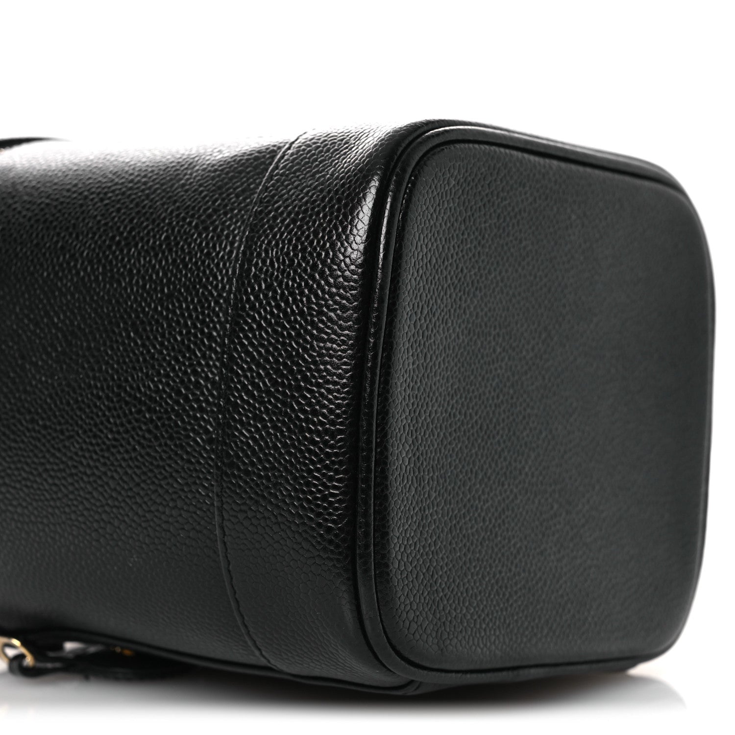 Chanel Caviar Vanity Cosmetic Case Black
