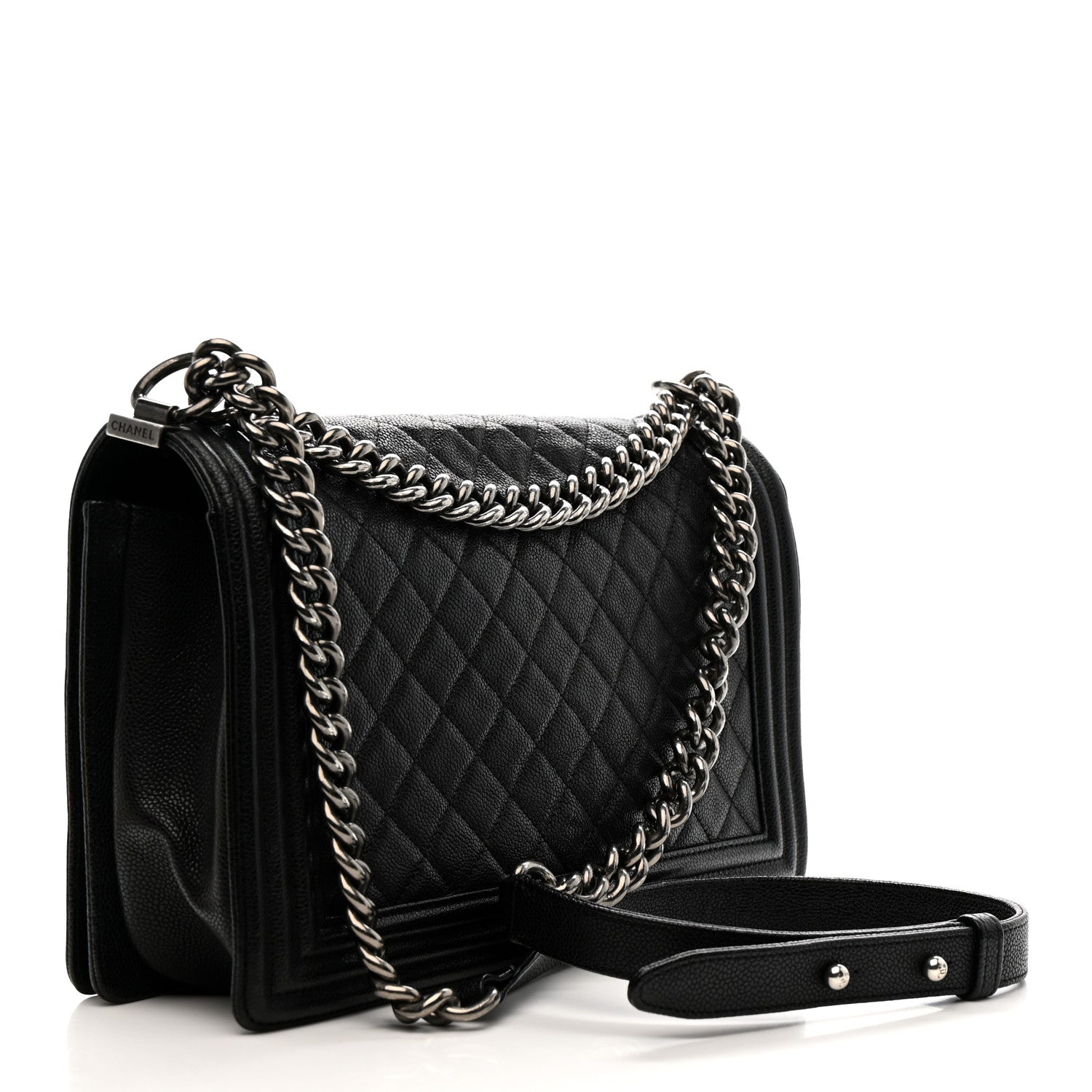 Chanel Caviar Quilted New Medium Boy Flap Black