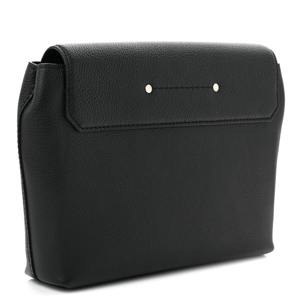 Louis Vuitton Cuir Millesime Georges Pouch Black