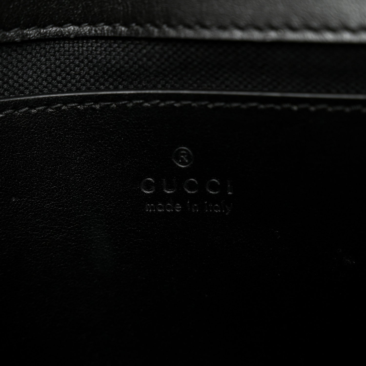 Gucci Calfskin Matelasse Monochrome Mini GG Marmont Shoulder Bag Black