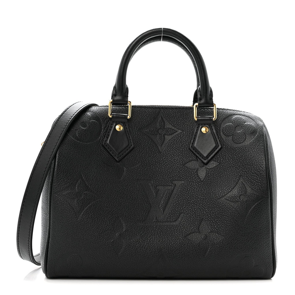 Louis Vuitton Empreinte Monogram Giant Speedy Bandouliere 25 Black