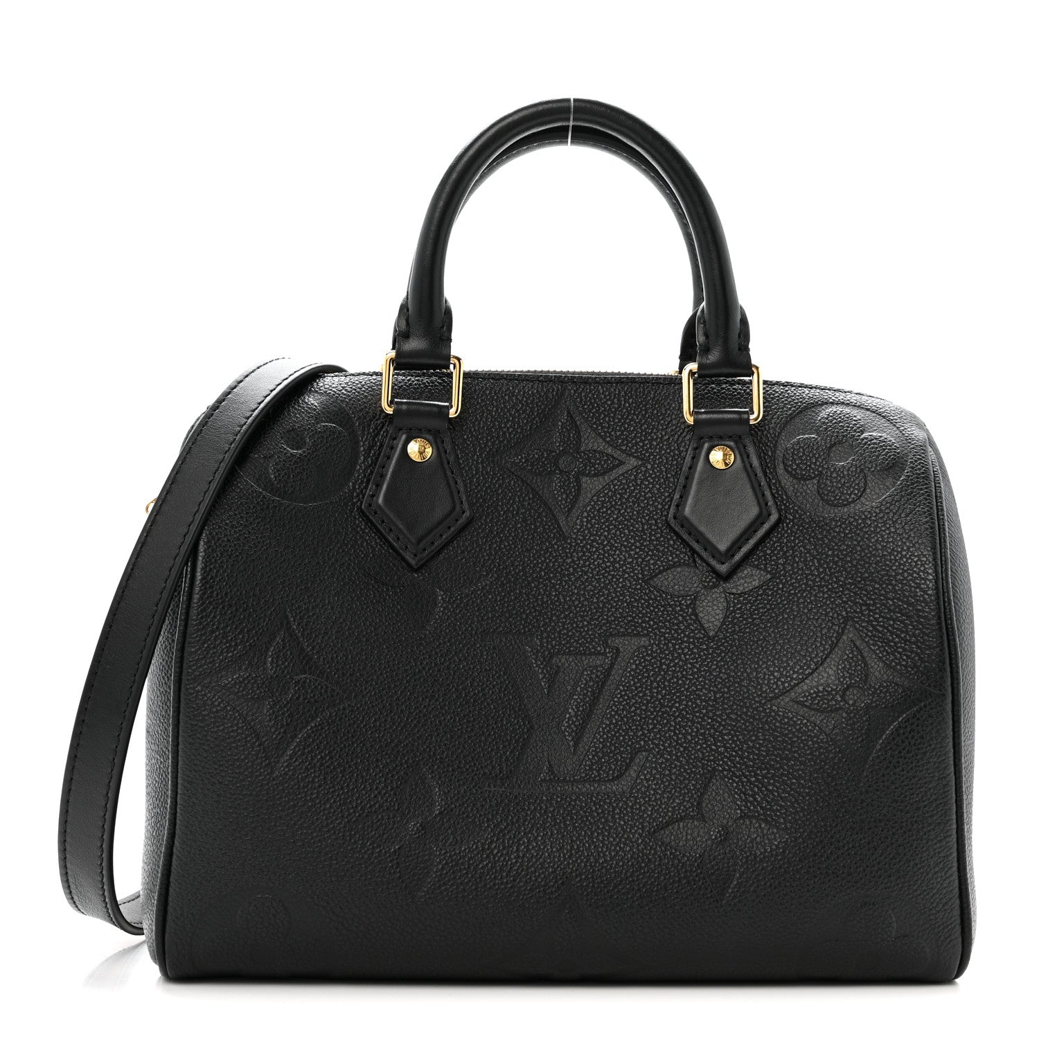 Louis Vuitton Empreinte Monogram Giant Speedy Bandouliere 25 Black