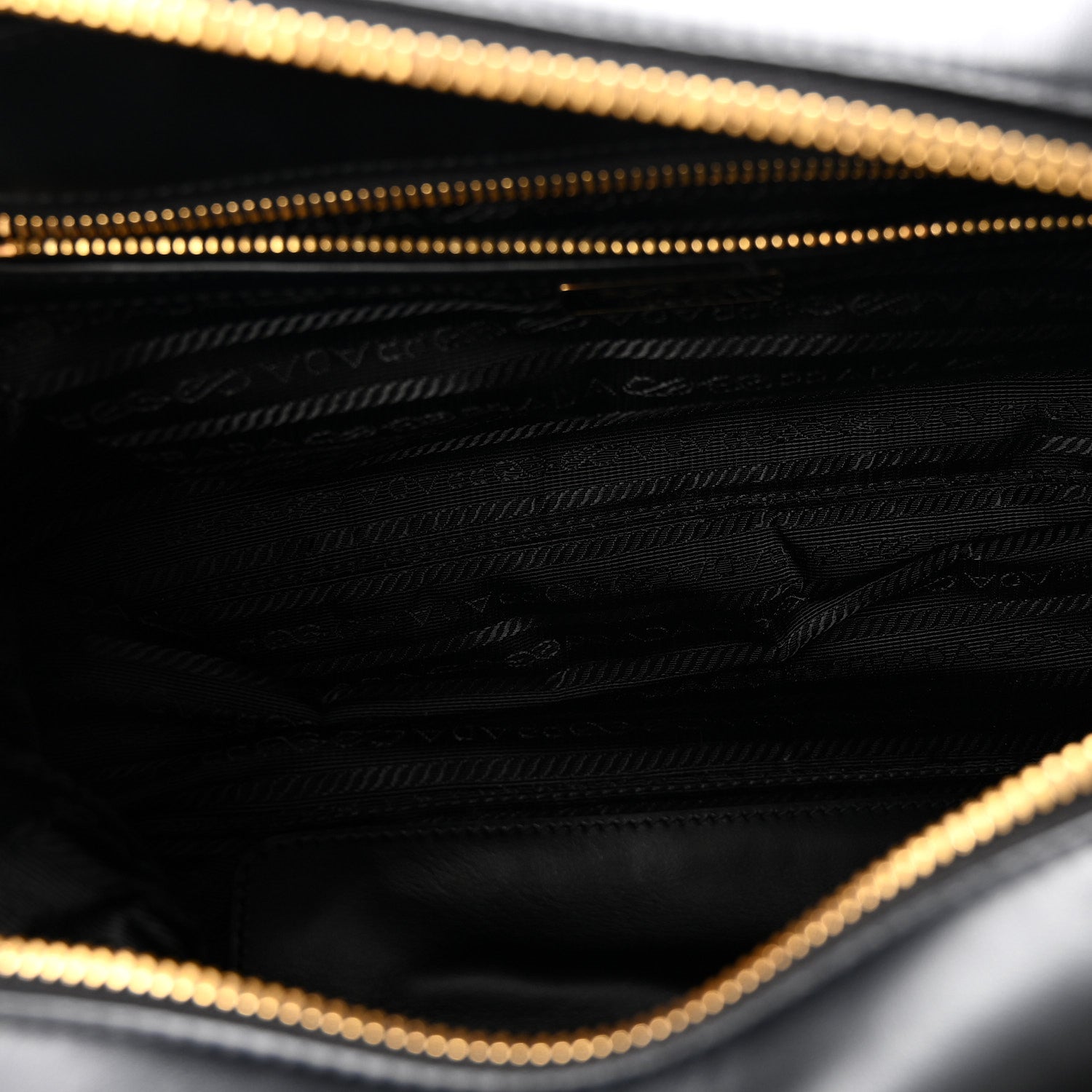 Prada Tessuto Vitello Bauletto Black