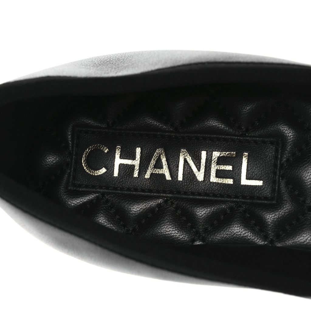 Lambskin Mary Jane Flats 37.5 Black