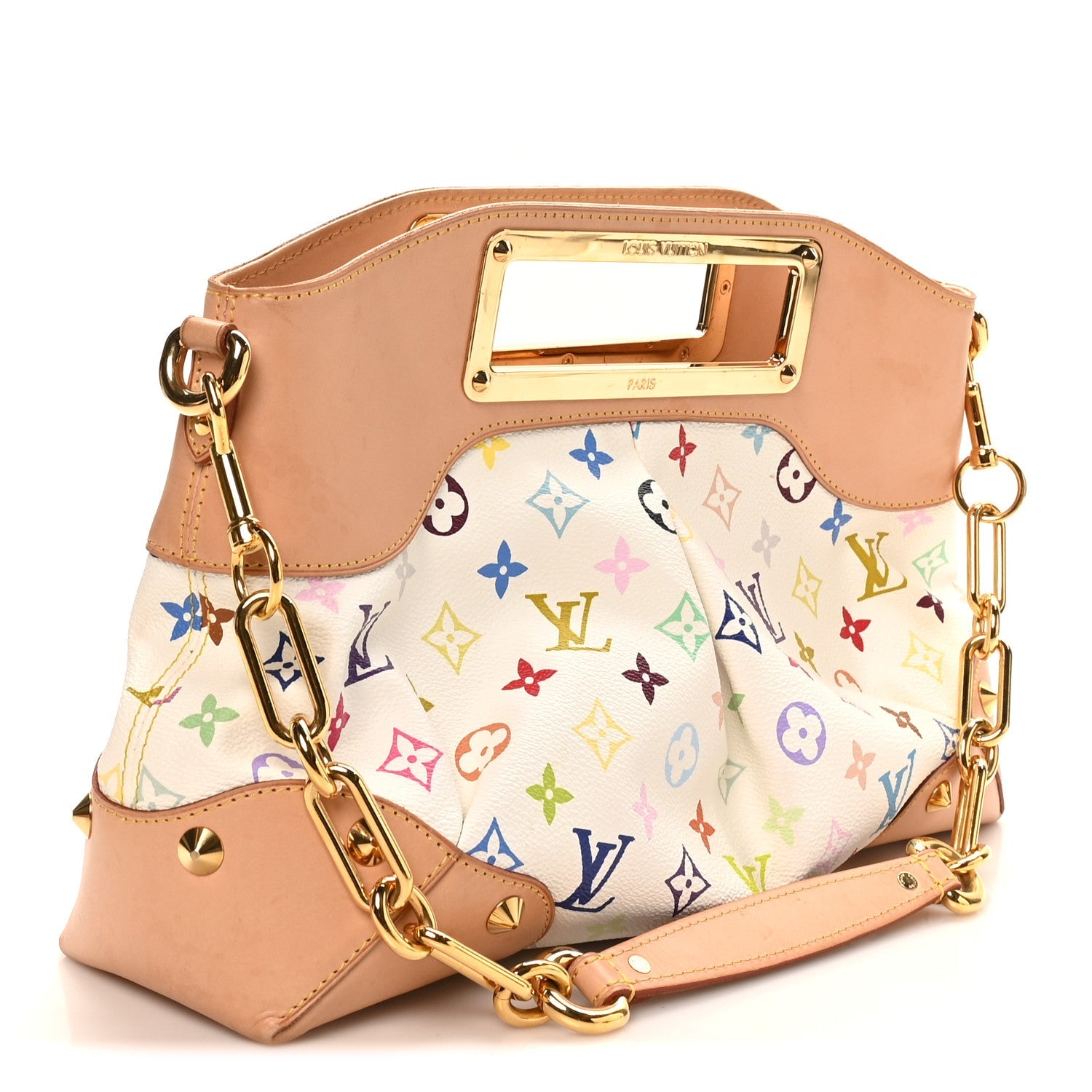 Louis Vuitton Monogram Multicolor Judy MM White