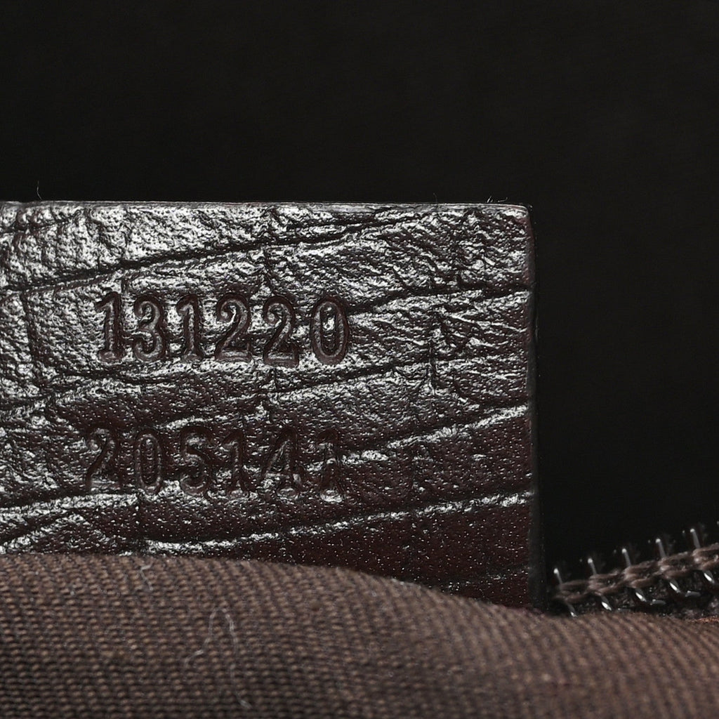 Gucci GG Plus Monogram Small Vertical Tote Dark Brown