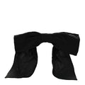 Chanel Silk Bow Hair Clip Black