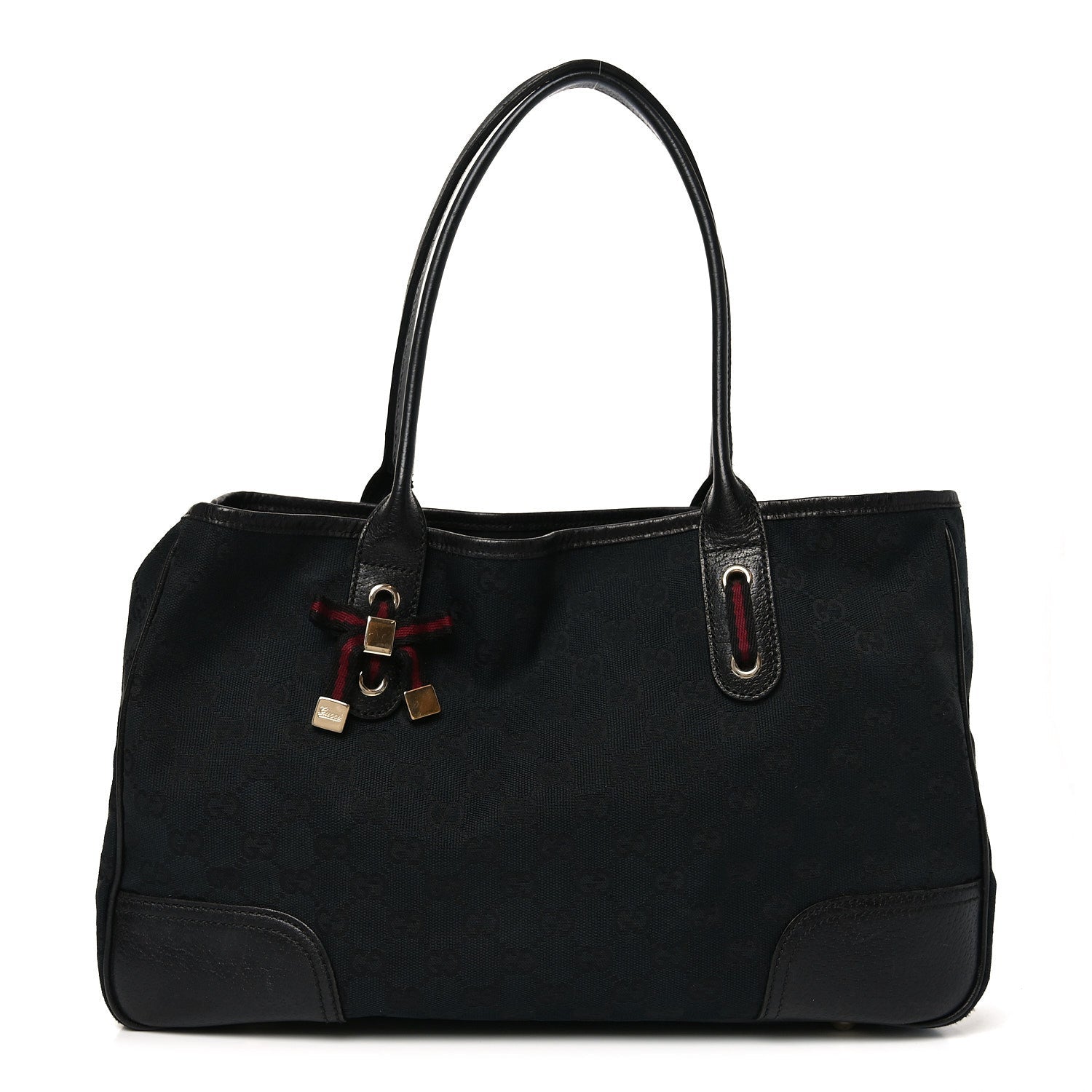 Gucci Monogram Medium Princy Tote Black
