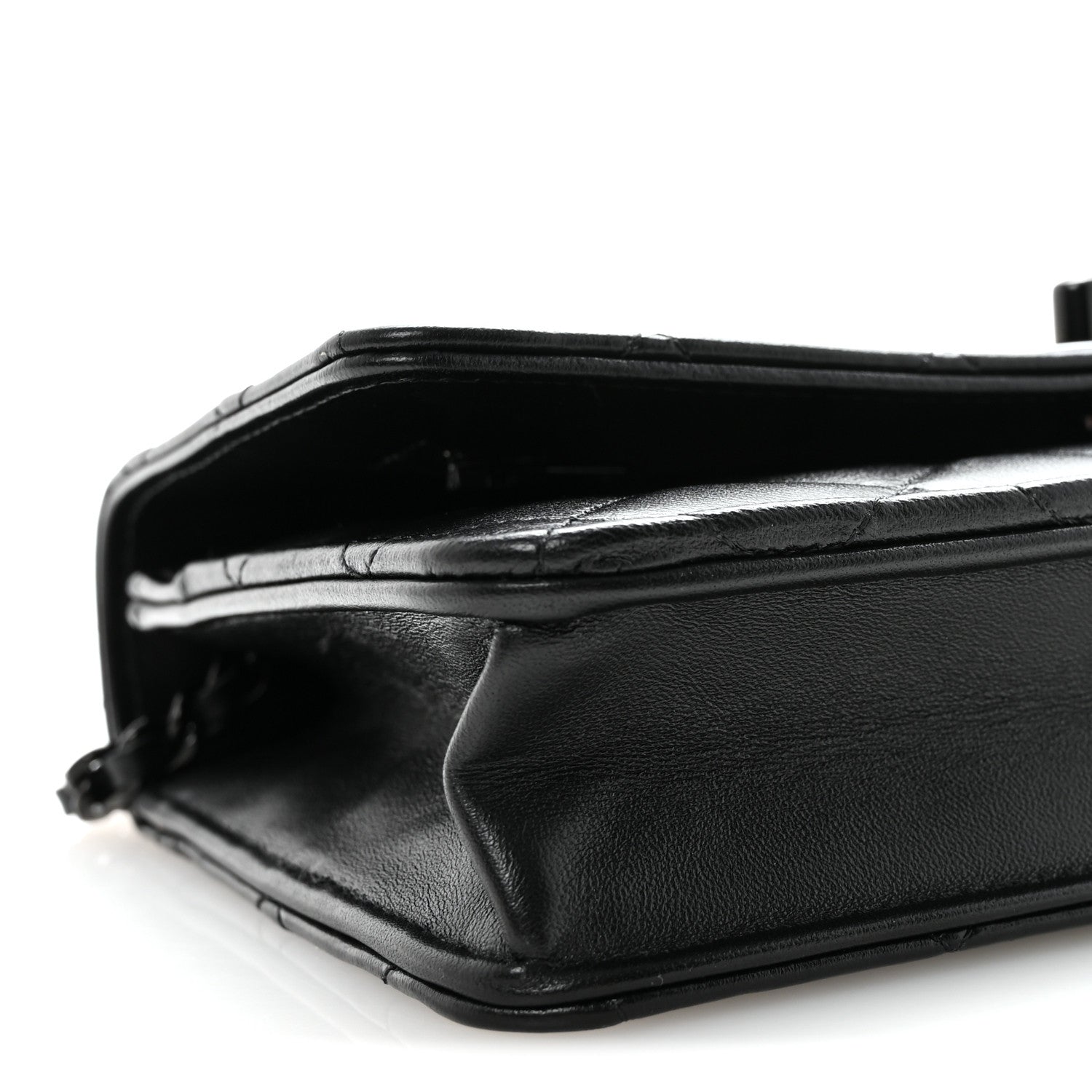 Chanel Lambskin Quilted Trendy CC Wallet On Chain WOC So Black