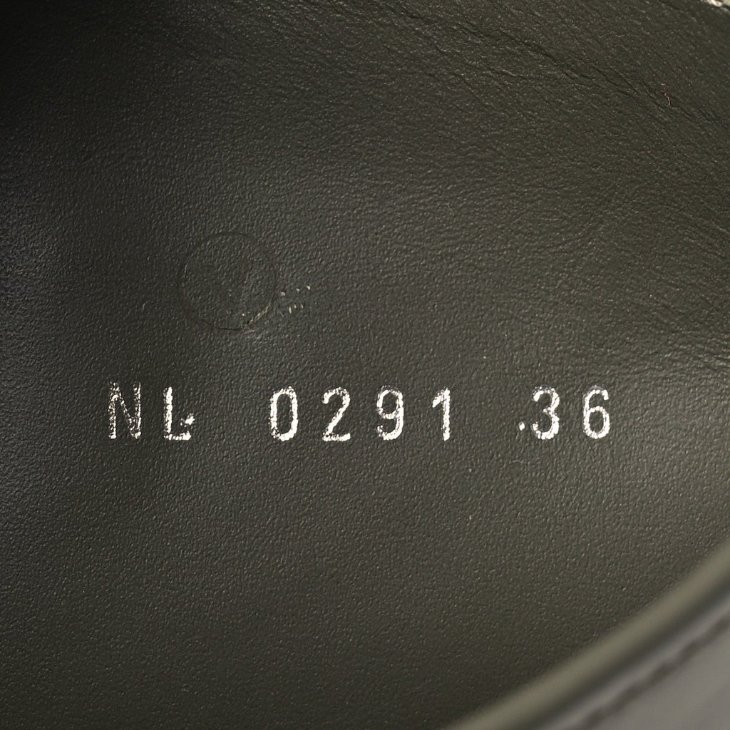 Louis Vuitton Rubber Calfskin Territory Flat High Boots 36 Khaki