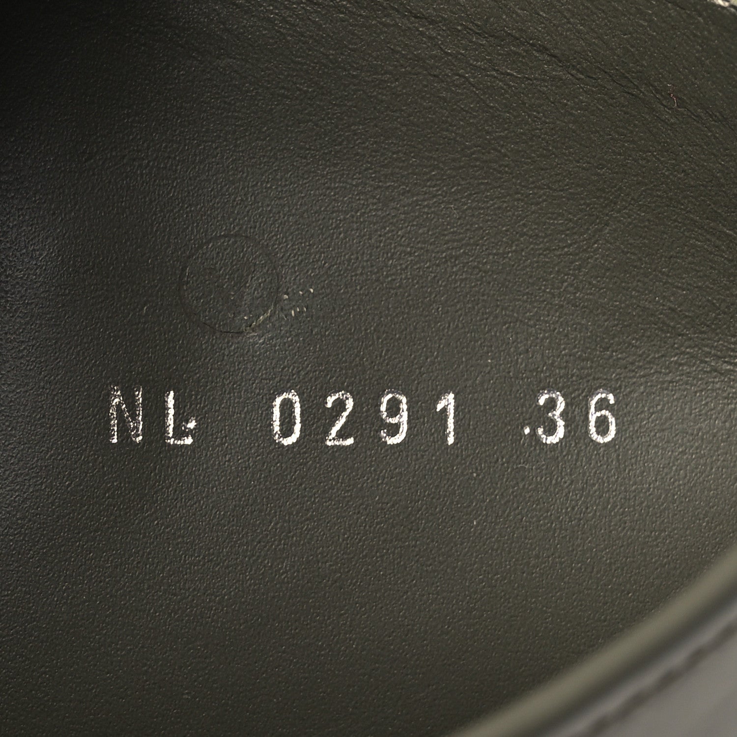 Louis Vuitton Rubber Calfskin Territory Flat High Boots 36 Khaki