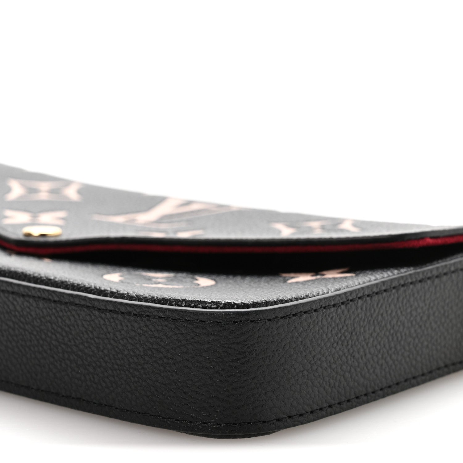 Louis Vuitton Empreinte Monogram Giant Felicie Pochette Black Beige