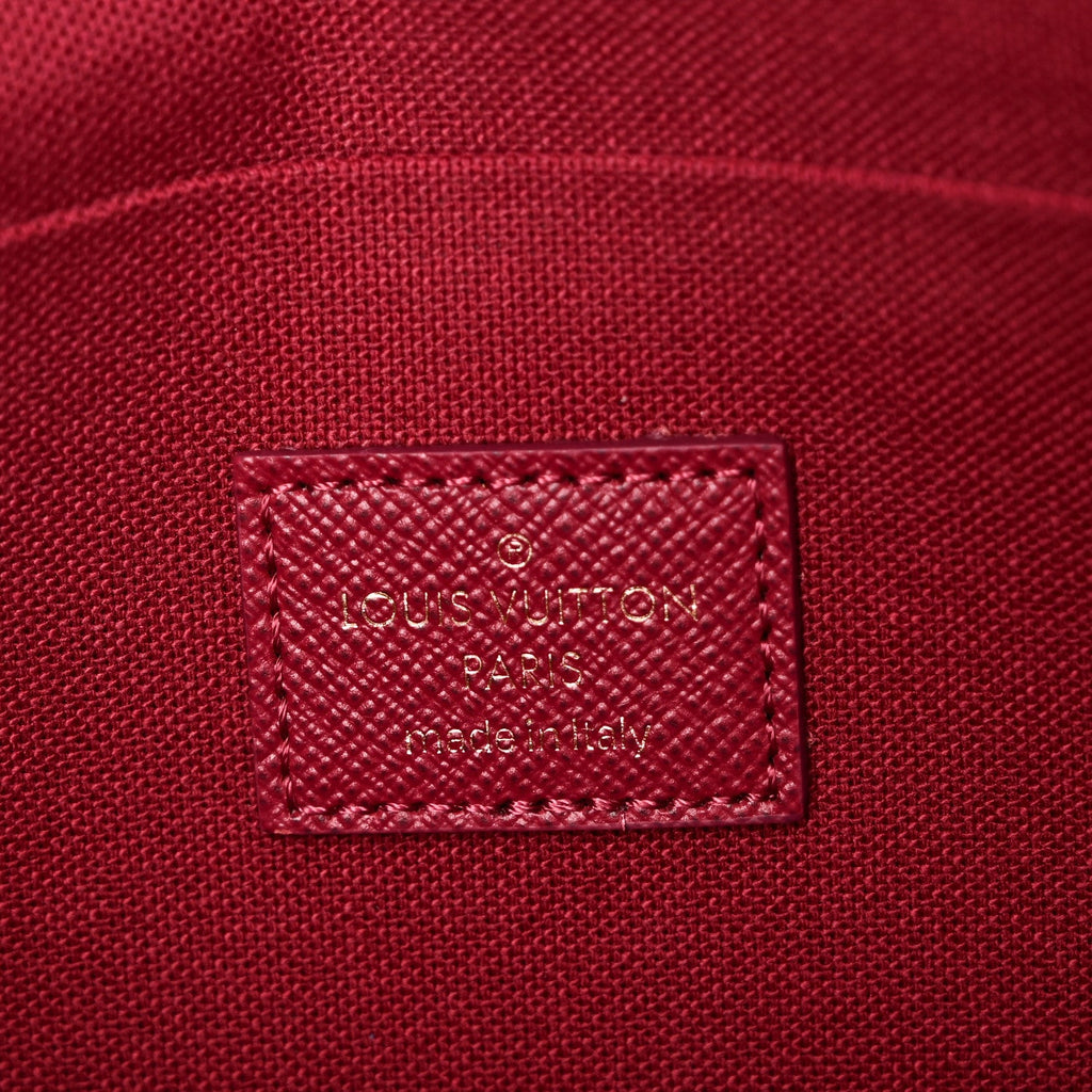 Louis Vuitton Monogram Pochette Felicie Chain Wallet Fuchsia