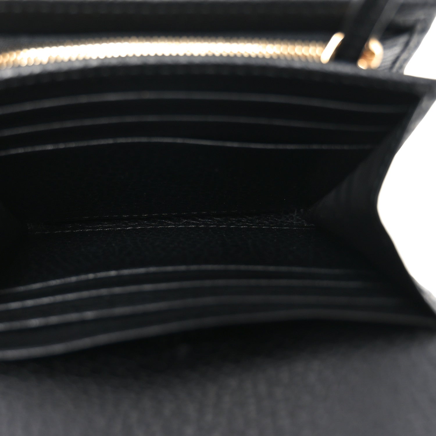 Gucci Dollar Calfskin Medium GG Marmont Wallet Black