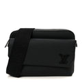 Louis Vuitton Calfskin Aerogram Fastline Messenger Black