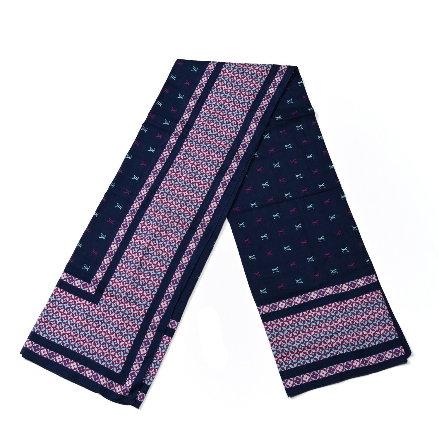 Louis Vuitton Cotton Monogram Shawl Multicolor