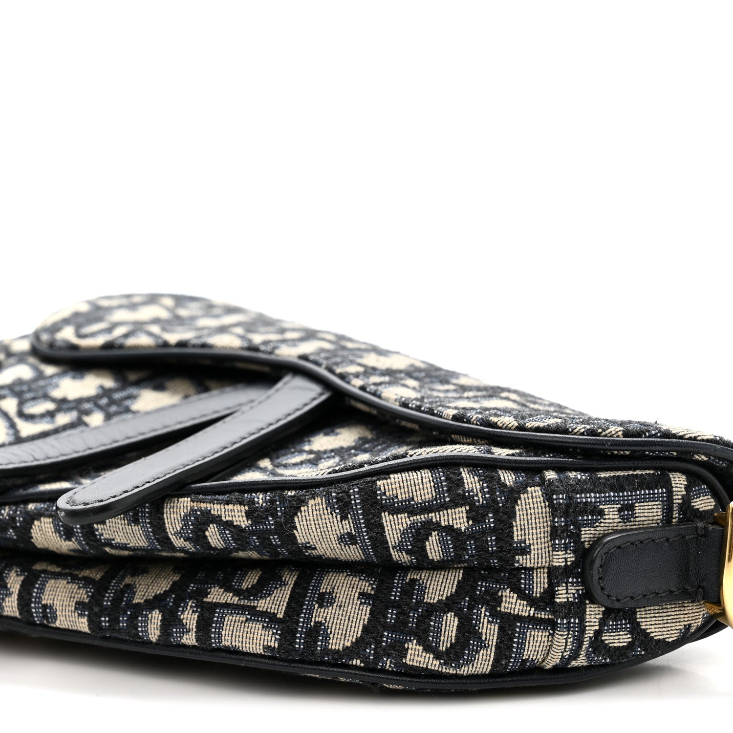 Christian Dior Oblique Mini Saddle Bag Blue