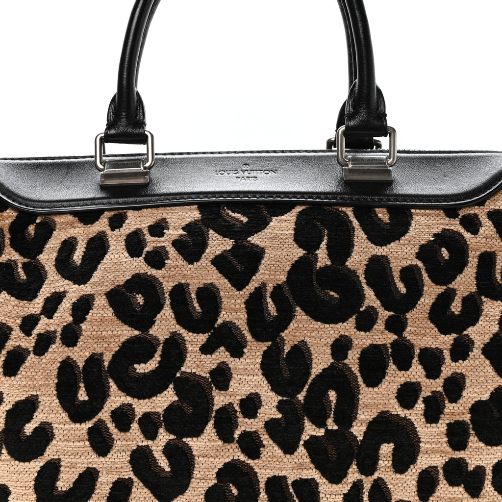 Louis Vuitton Jacquard Velvet Leopard Print Stephen Sprouse Speedy