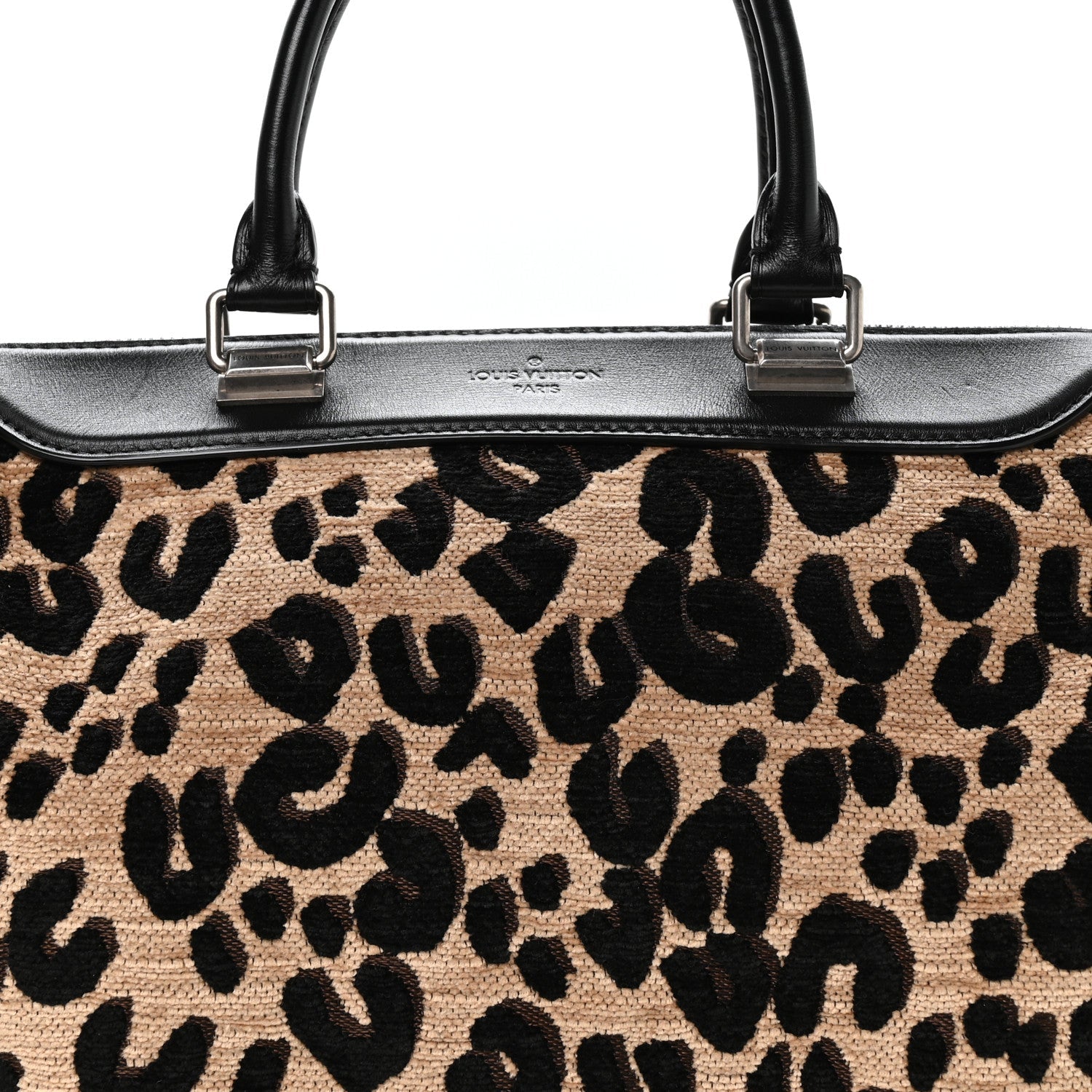 Louis Vuitton Jacquard Velvet Leopard Print Stephen Sprouse Speedy