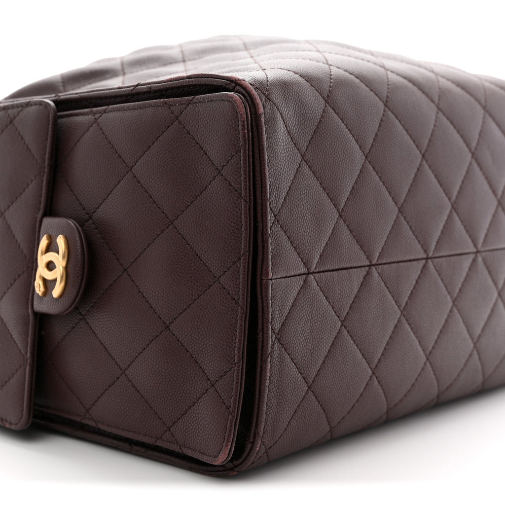 Chanel Caviar Quilted Medium Chanel 25 Handbag Dark Brown