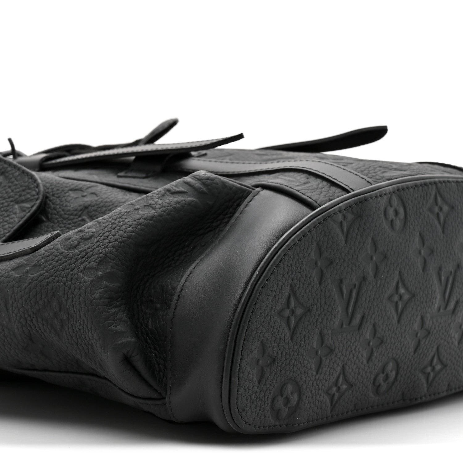 Louis Vuitton Taurillon Monogram Christopher MM Backpack Black