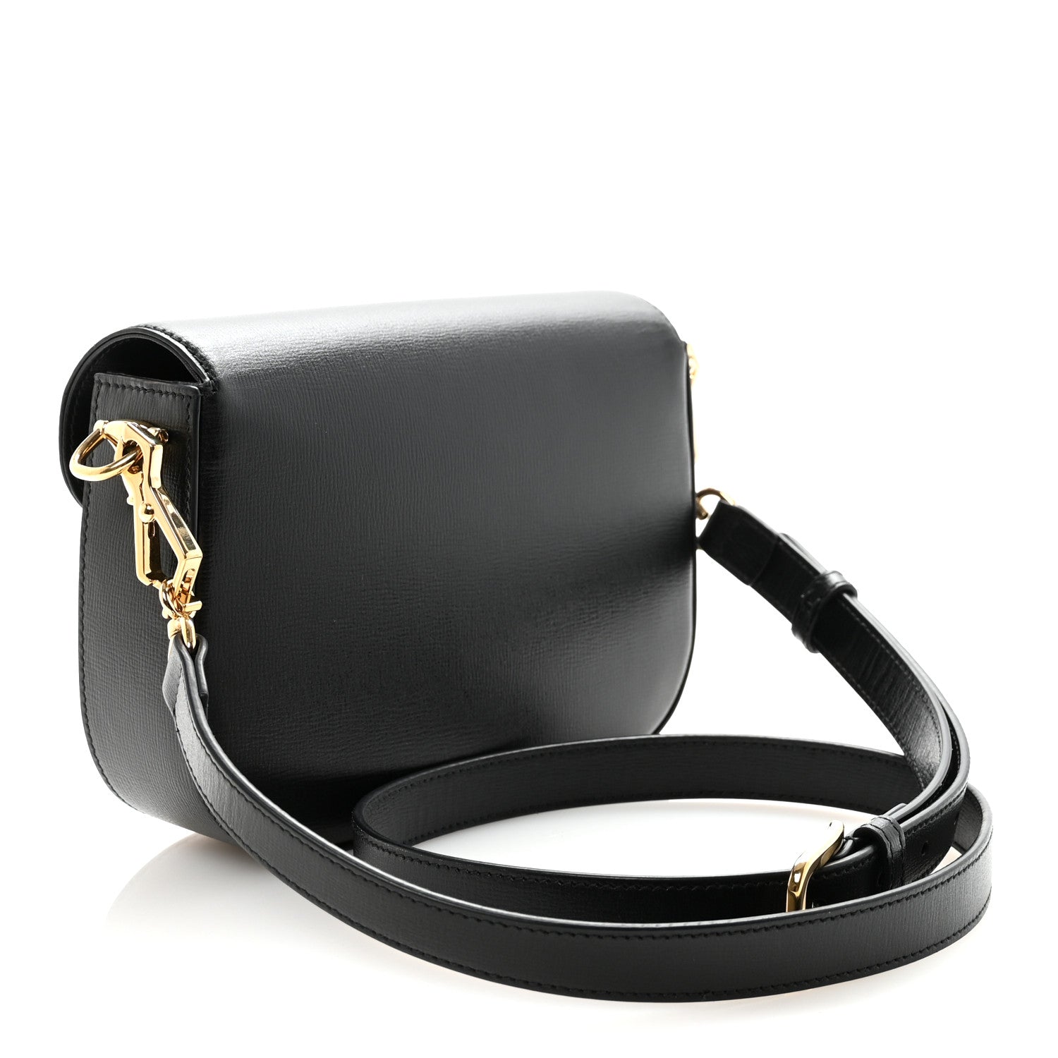 Gucci Azalea Calfskin Web Mini Horsebit 1955 Shoulder Bag Black