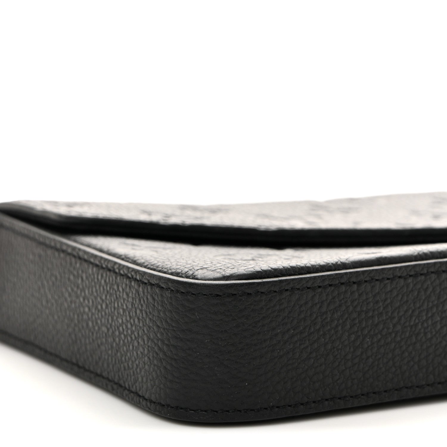 Louis Vuitton Empreinte Pochette Felicie Chain Wallet Black