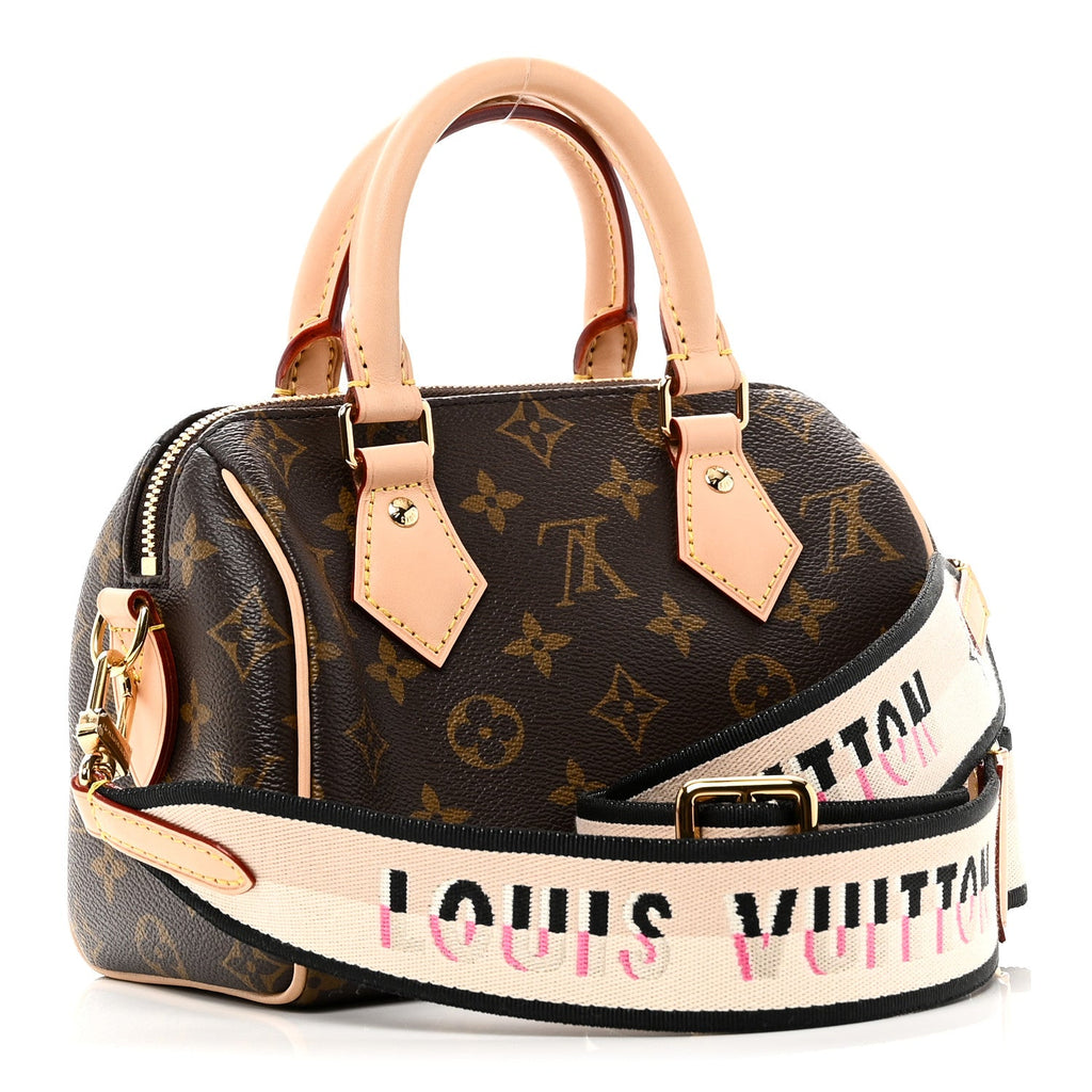 Louis Vuitton Monogram Speedy Bandouliere 20 Black