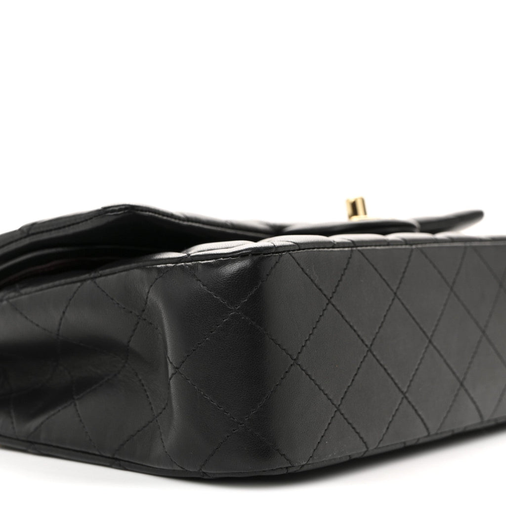 Chanel Lambskin Quilted Medium Double Flap Black