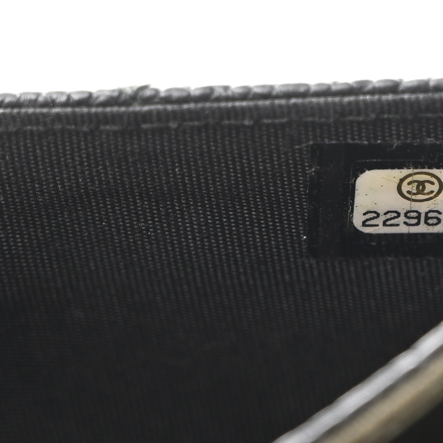 Caviar Quilted Boy Flap Card Holder Black