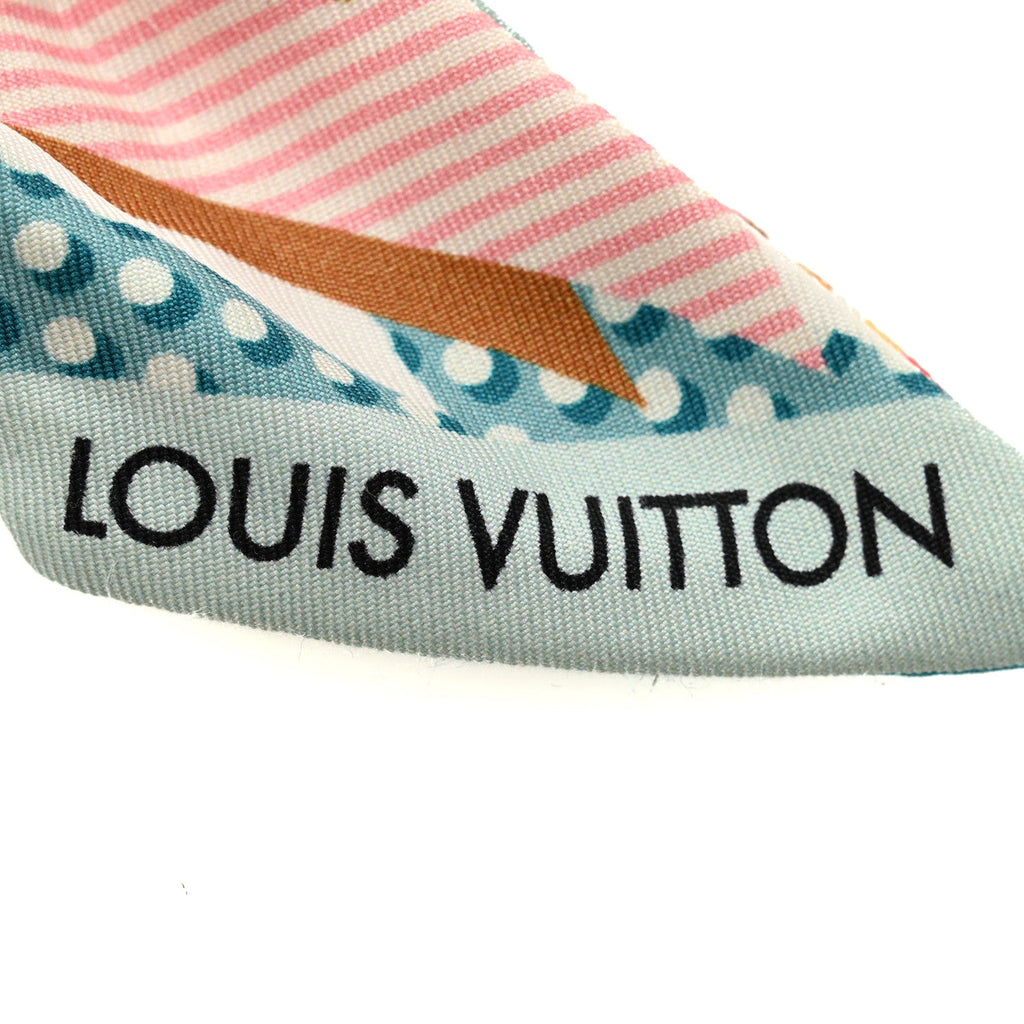 Louis Vuitton Silk Pop Monogram BB Bandeau Turquoise