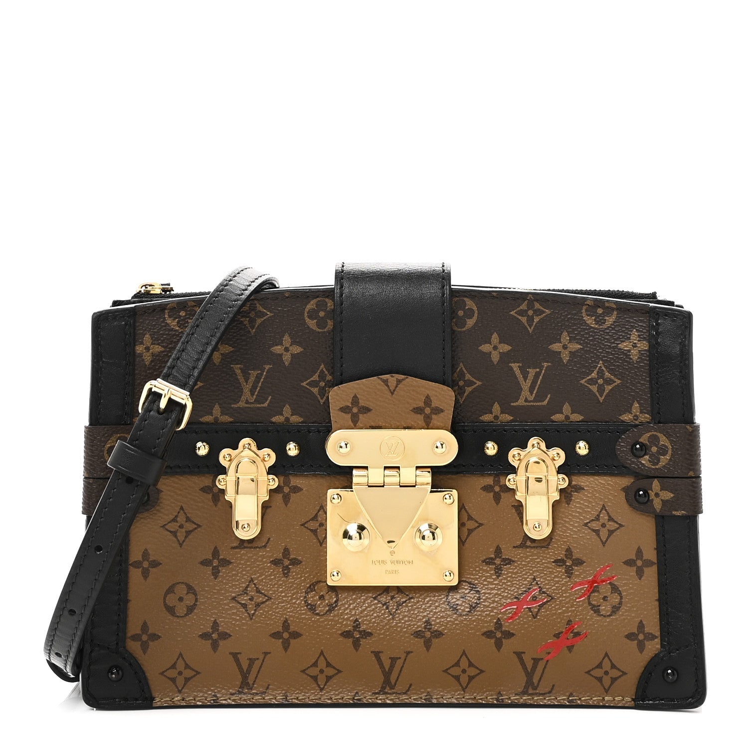 Louis Vuitton Reverse Monogram Trunk Clutch