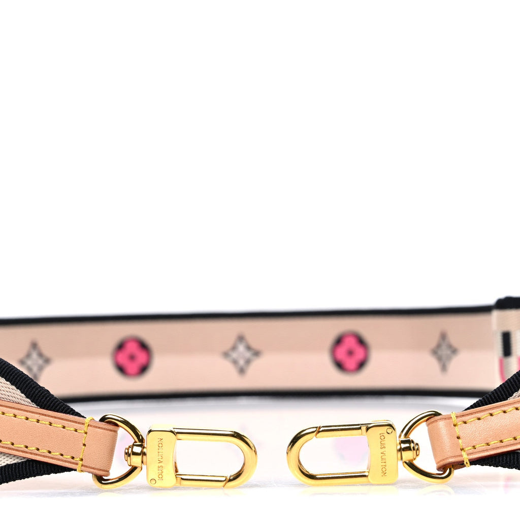 Louis Vuitton Jacquard Speedy Bandouliere 20 Shoulder Strap Black
