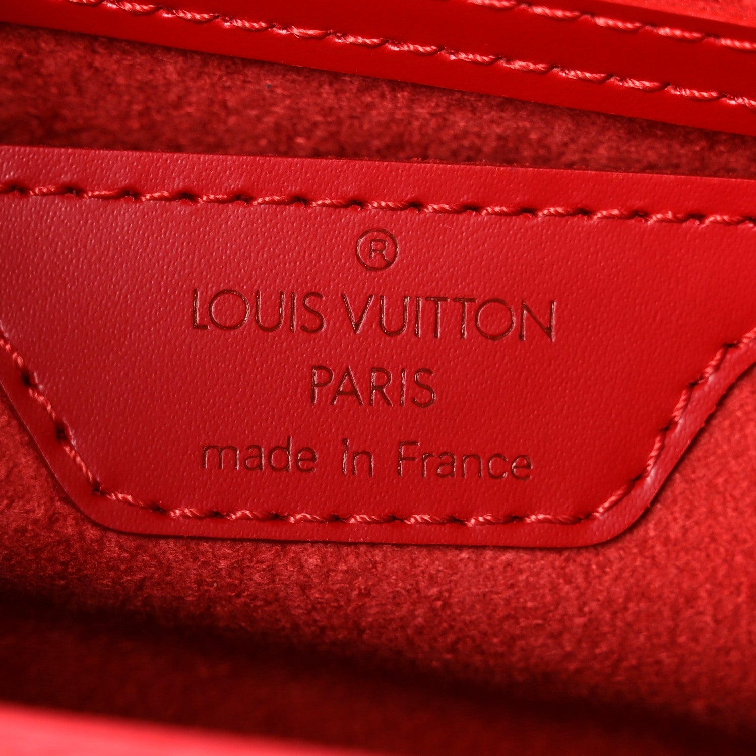 Louis Vuitton Epi Soufflot Castillan Red